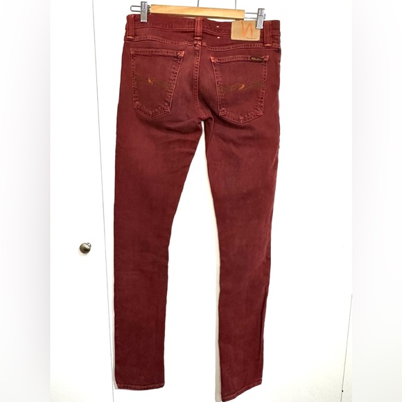 Nudie organic jeans in red denim size 30/34 - Picture 4 of 7